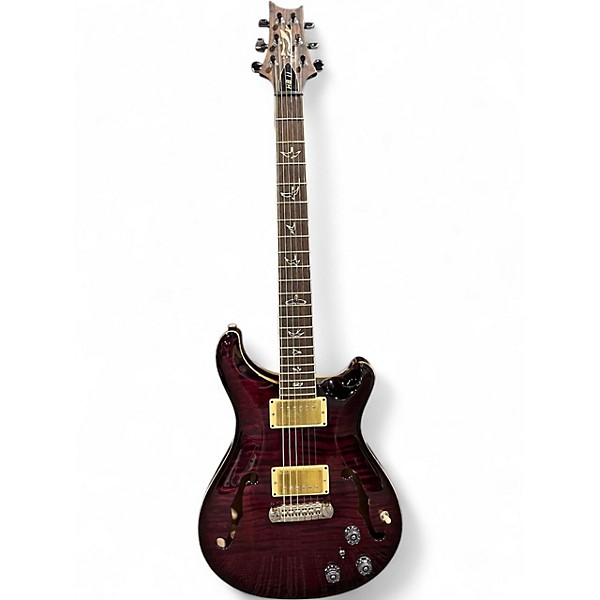 Used 2011 PRS 25th Anniversary Hollowbody II 10-Top CB Purple Iris Hollow Body Electric Guitar