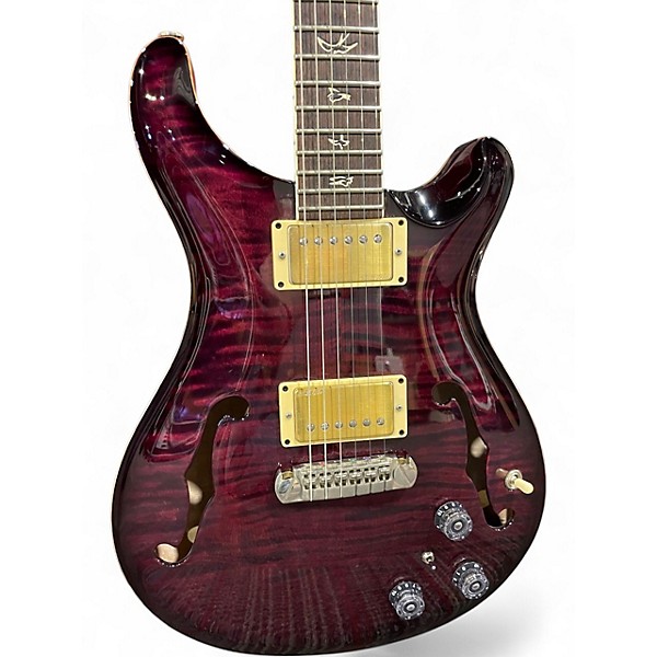 Used 2011 PRS 25th Anniversary Hollowbody II 10-Top CB Purple Iris Hollow Body Electric Guitar