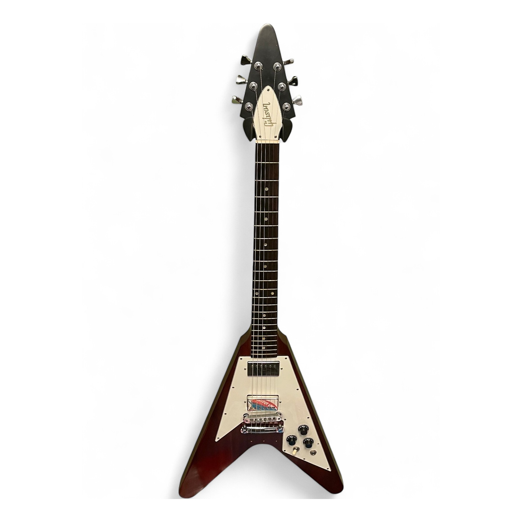 Used Gibson 1967 Flying V Reissue Cherry Solid Body Electric