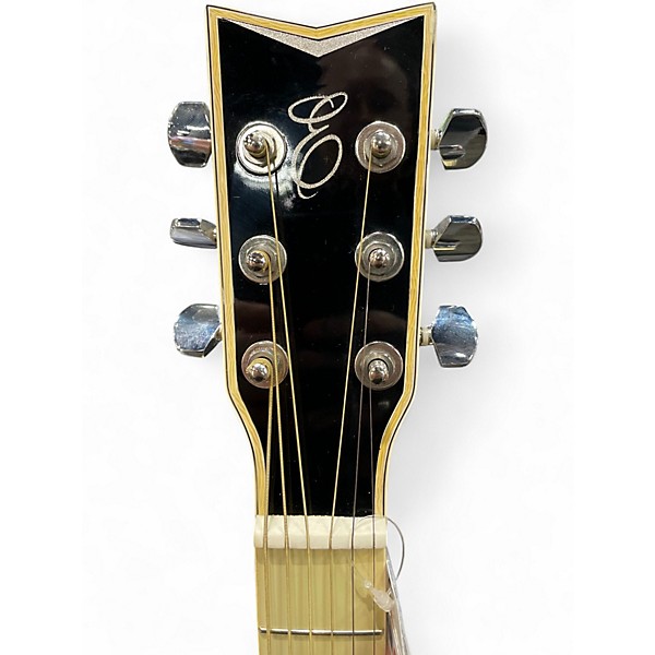 Used Esteban Eldorado Black and White Acoustic Electric Guitar