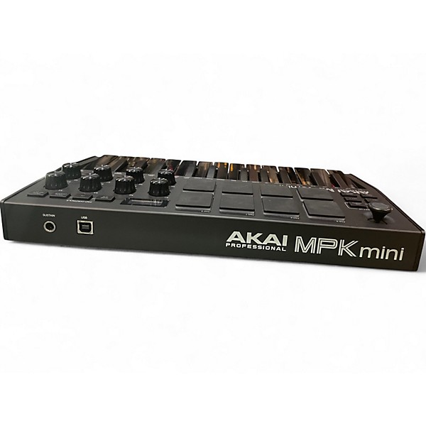 【超美品】AKAI MPK mini 黒 MIDIコントローラー ブラック Akai Professional MPK mini mk3 Keyboard Controller Black on