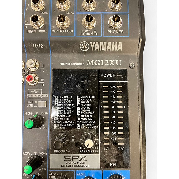 Used Yamaha MG12XU Unpowered Mixer