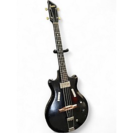 Used 1960s Supro Pocket Bass Black Electric Bass Guitar