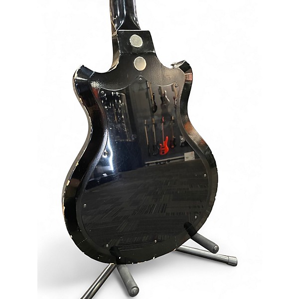 Used 1960s Supro Pocket Bass Black Electric Bass Guitar