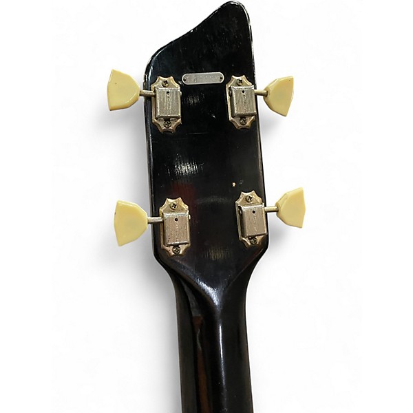 Used 1960s Supro Pocket Bass Black Electric Bass Guitar