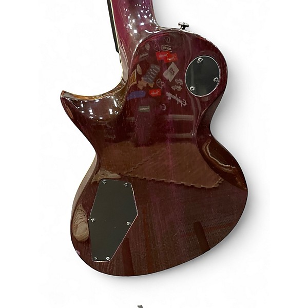 Used ESP LTD EC1000 Deluxe Trans Purple Solid Body Electric Guitar