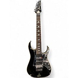 Used Ibanez UV777 Universe Steve Vai Signature 7 String Black Solid Body Electric Guitar