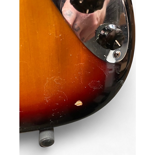 Used 2006 Fender American Deluxe Jazz Bass 2 Color Sunburst Electric Bass Guitar