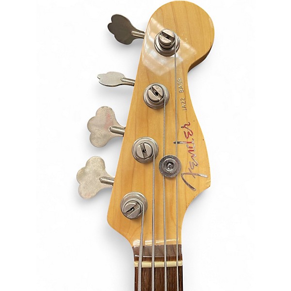 Used 2006 Fender American Deluxe Jazz Bass 2 Color Sunburst Electric Bass Guitar