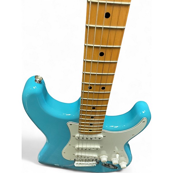 Used Fender International Stratocaster Maui Blue Solid Body Electric Guitar