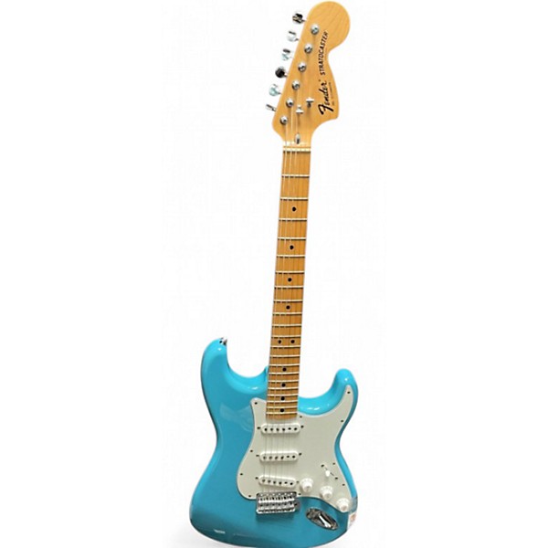 Used Fender International Stratocaster Maui Blue Solid Body Electric Guitar