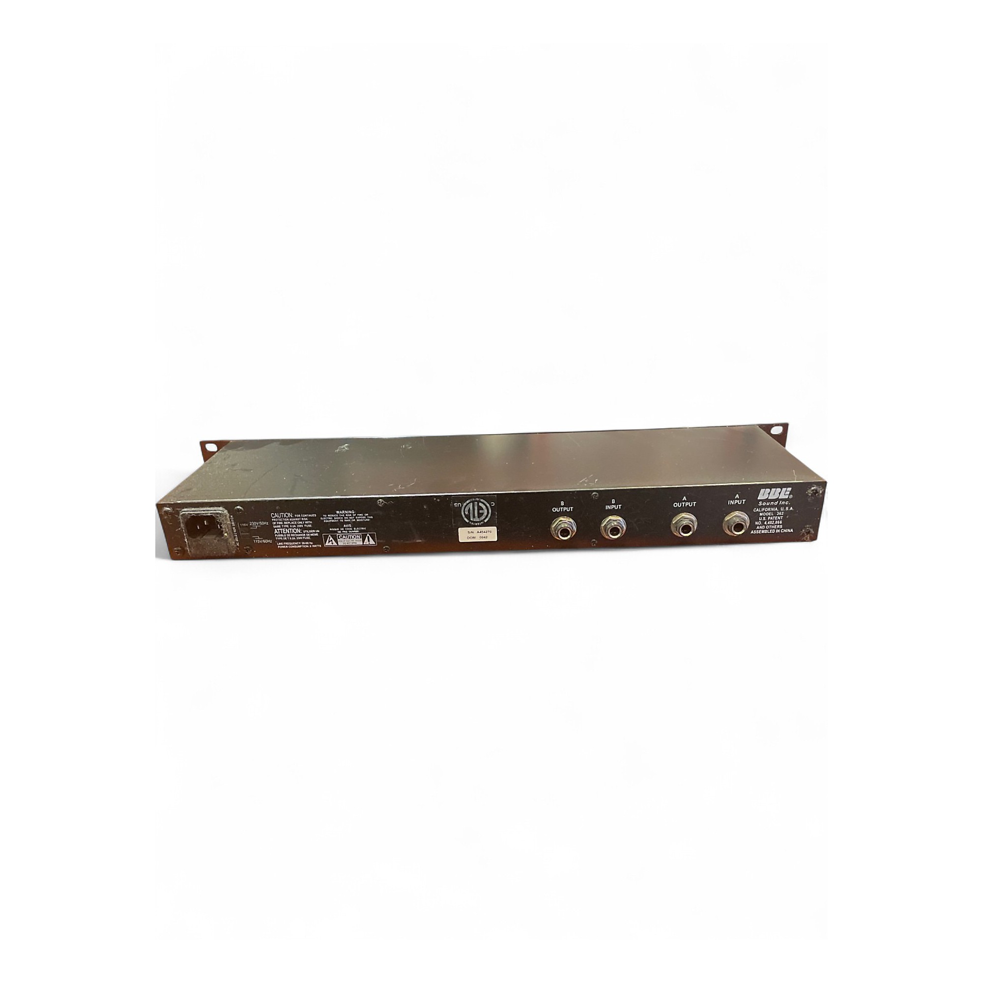 BBE 362 Sonic Maximizer　完動品 BBE 362 Sonic Maximizer 完動品 Used BBE 362 SONIC MAXIMIZER