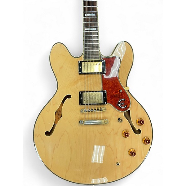 Used Epiphone Sheraton II Natural Hollow Body Electric Guitar