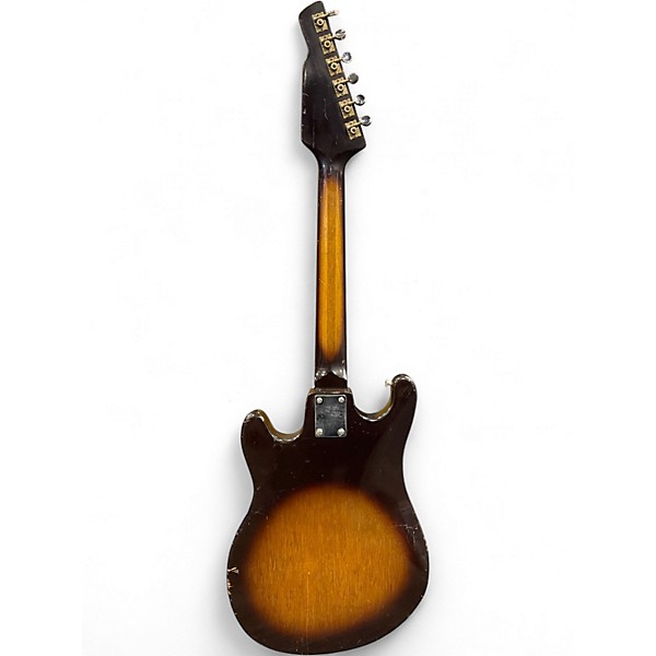 Vintage 1960s Telsco WG-4L Tobacco Sunburst Solid Body Electric Guitar