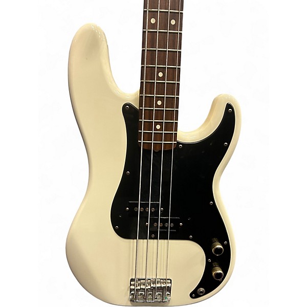 Used Fender Player Precision Bass white Electric Bass Guitar