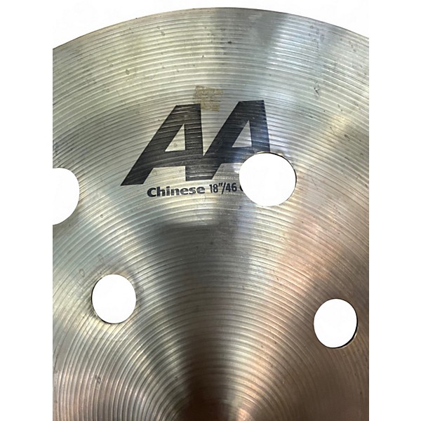 Used SABIAN 18in AA Chinese Cymbal