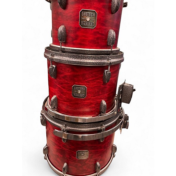 Used Gretsch Drums 5 Piece HARVEY MASON BROADCASTER CHERRY MAPLE GUM Drum Kit