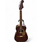 Used Fender malibu bergundy Acoustic Electric Guitar thumbnail