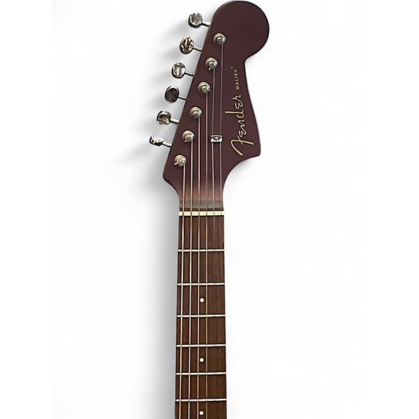 Used Fender malibu bergundy Acoustic Electric Guitar