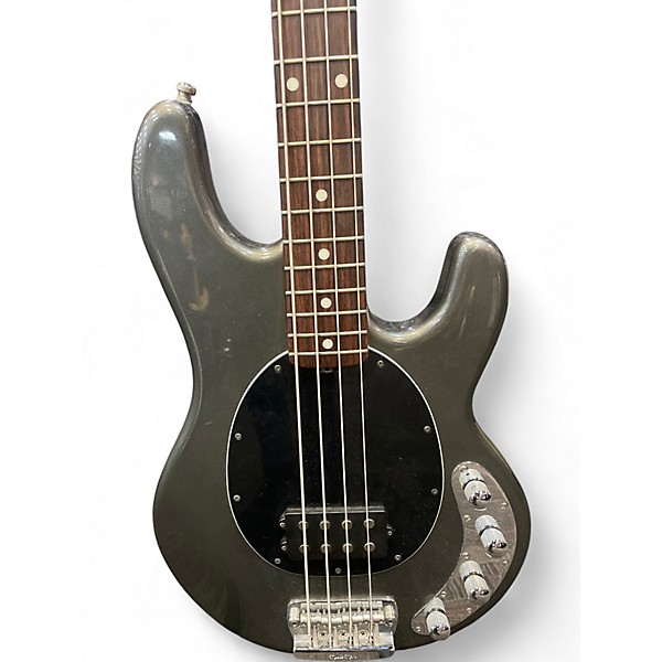 Used Ernie Ball Music Man Stingray 4 String Gray Electric Bass Guitar