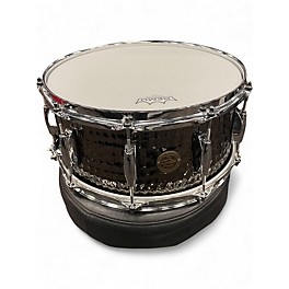 Used Gretsch Drums 14X6.5 Hammered Steel Black Nickel Drum