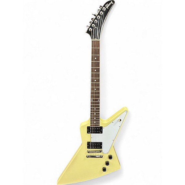 Used Gibson EXPLORER 76 REISSUE Antique Ivory Solid Body Electric Guitar