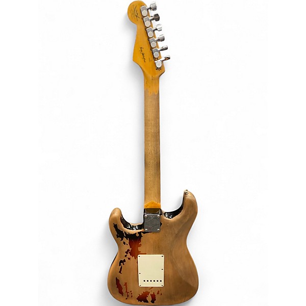 Used 2018 Fender Rory Gallagher Stratocaster Two tone Relic Solid Body Electric Guitar