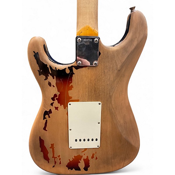 Used 2018 Fender Rory Gallagher Stratocaster Two tone Relic Solid Body Electric Guitar