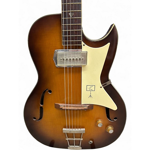 Used Kay GALAXIE Vintage Sunburst Hollow Body Electric Guitar