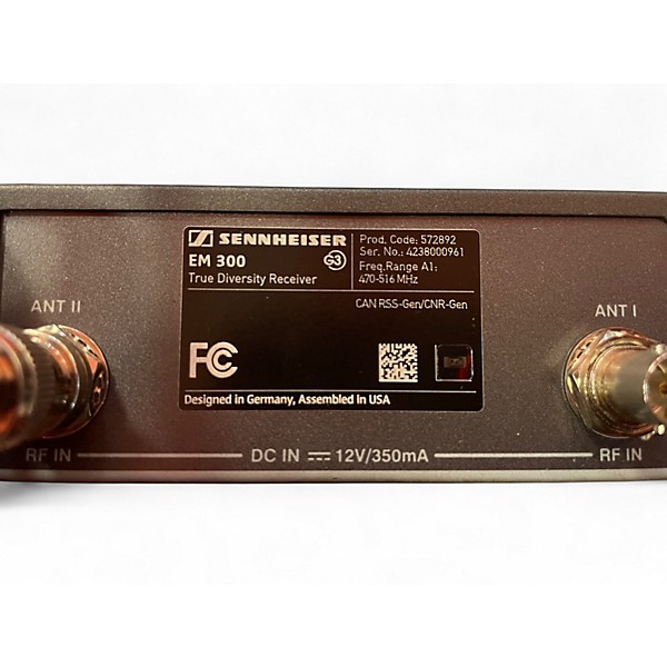 Used Sennheiser EW300 Instrument Instrument Wireless System