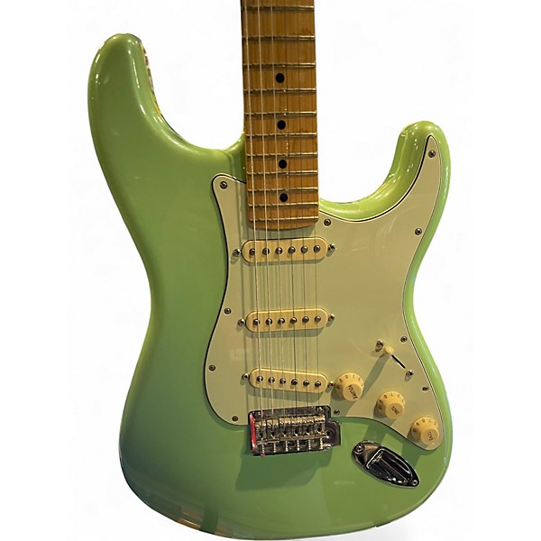 Used Fender Player Stratocaster Metallic Surf Green Solid Body Electric Guitar