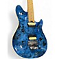 Used Peavey hp2 poplar burl Trans Blue Solid Body Electric Guitar