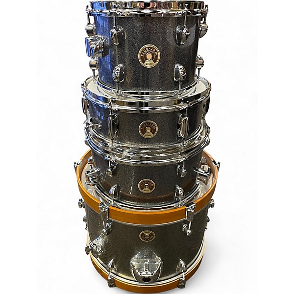 Used TAMA 4 Piece CLUB JAM GALAXY SILVER Drum Kit