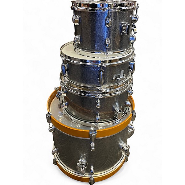 Used TAMA 4 Piece CLUB JAM GALAXY SILVER Drum Kit