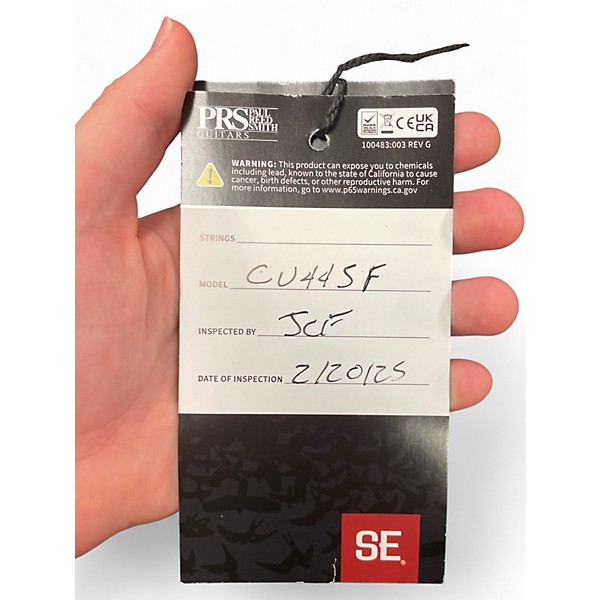 Used 2025 PRS SE Custom 24 Sapphire Fade Solid Body Electric Guitar