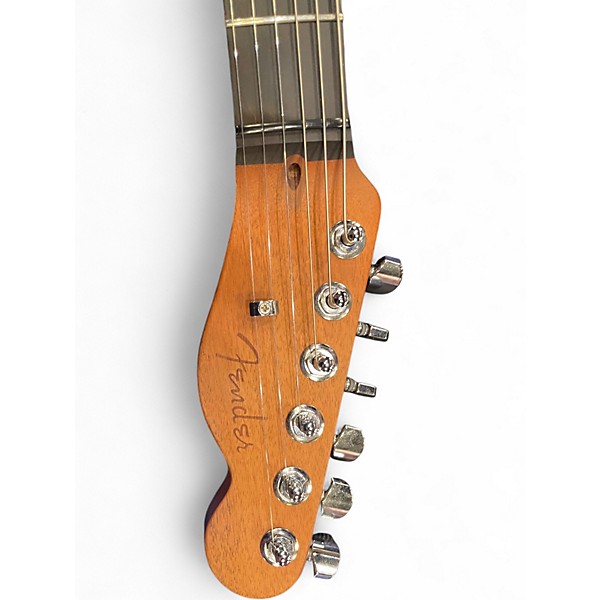 Used 2022 Fender American Acoustasonic Telecaster pink  Acoustic Electric Guitar