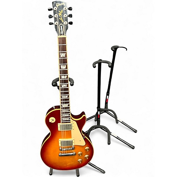 Vintage 1991 Gibson Les Paul Standard Cherry Sunburst Solid Body Electric Guitar