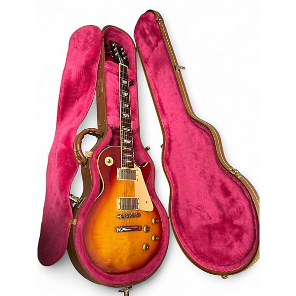 Vintage 1991 Gibson Les Paul Standard Cherry Sunburst Solid Body Electric Guitar