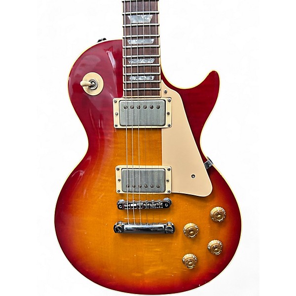 Vintage 1991 Gibson Les Paul Standard Cherry Sunburst Solid Body Electric Guitar