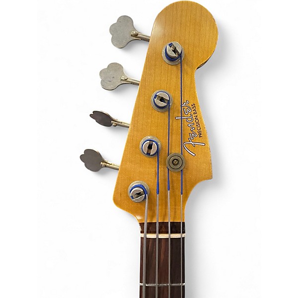 Used Fender 1961 Precision Bass Custom Relic 2 Tone Sunburst Electric Bass Guitar