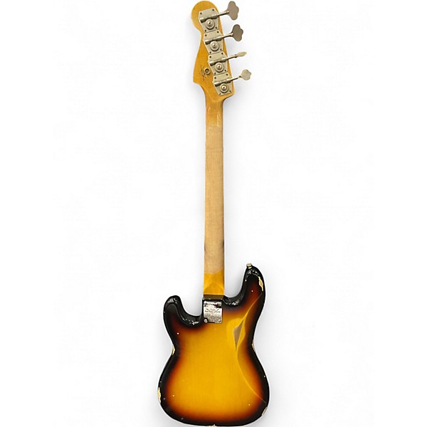 Used Fender 1961 Precision Bass Custom Relic 2 Tone Sunburst Electric Bass Guitar