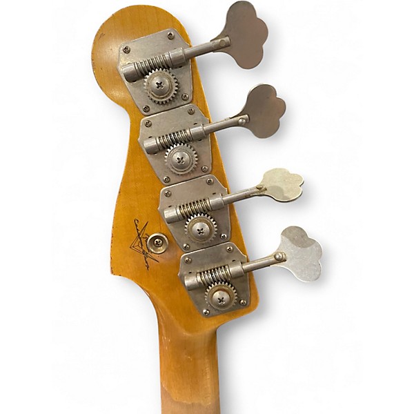 Used Fender 1961 Precision Bass Custom Relic 2 Tone Sunburst Electric Bass Guitar