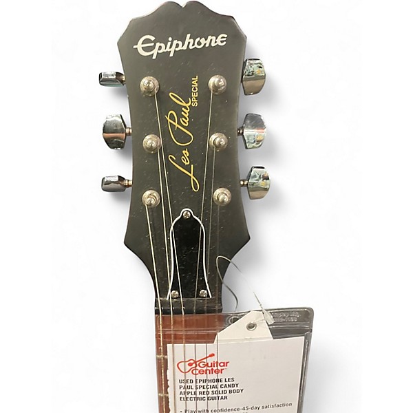 Used Epiphone Les Paul Special Candy Apple Red Solid Body Electric Guitar