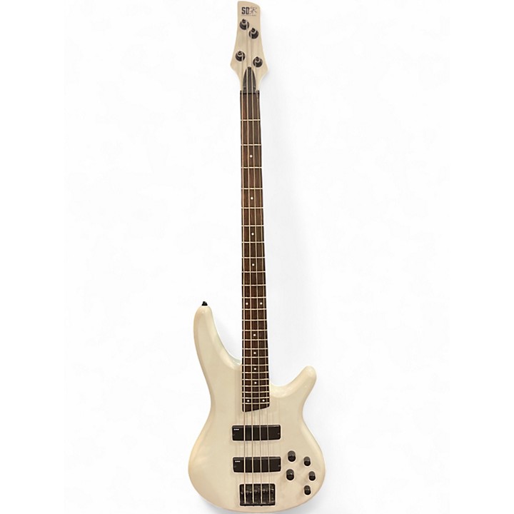 Used Ibanez SDGR White Electric Bass Guitar White | Guitar Center