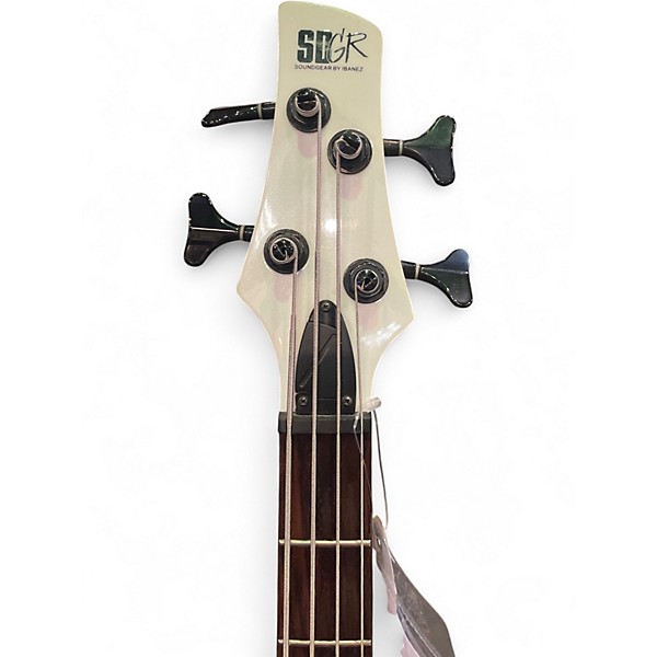 Used Ibanez SDGR White Electric Bass Guitar