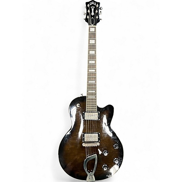 Used Guild Aristocrat HH TRANS BLACK Solid Body Electric Guitar