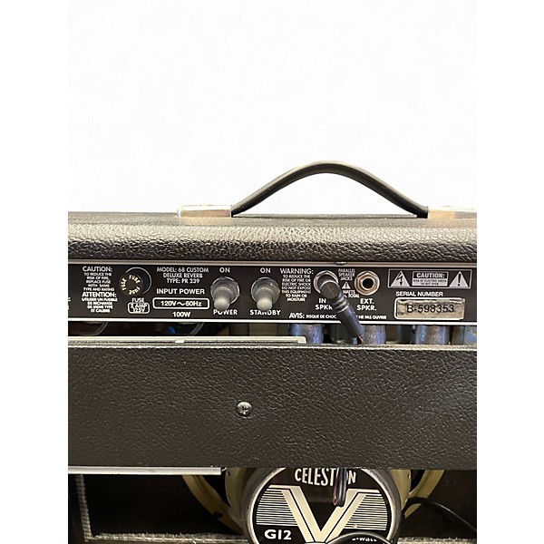 Used Fender 1968 Custom Deluxe Reverb 22W 1x12 Tube Guitar Combo Amp