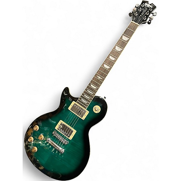 Used Keith Urban LIGHT THE FUSE LEFT HANDED Blue Burst Solid Body Electric Guitar