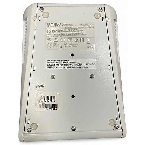 Used Yamaha AG06MK2 Unpowered Mixer