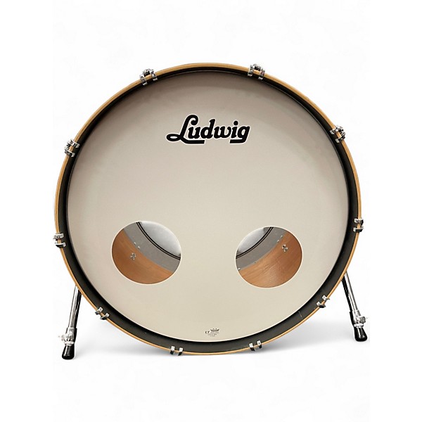 Used Ludwig 3 Piece NeuSonic Matte Black Drum Kit